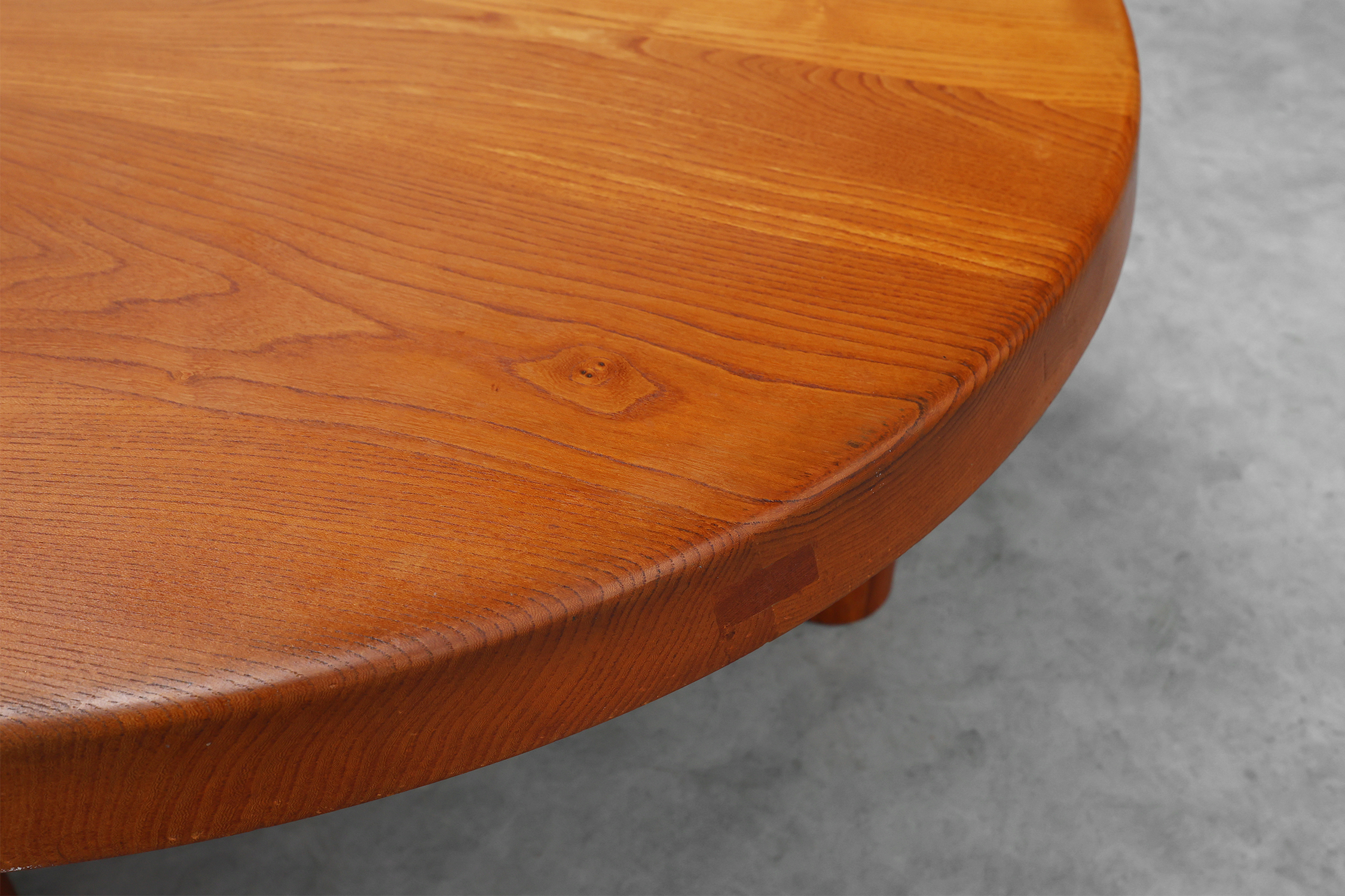 Pierre Chapo, Coffee Table Model T02M in Solid Elm, France 1976thumbnail